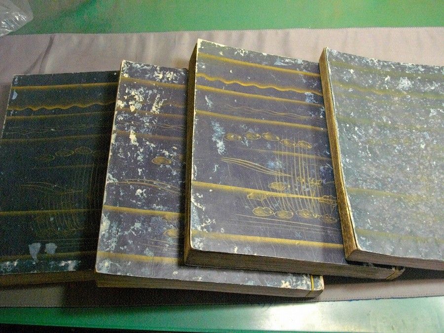 AKa6869　浄土真宗　古い御経本　古書　歴史資料　時代箱付 AKa6869 浄土真宗 古い御経本 古書 歴史資料 時代箱付