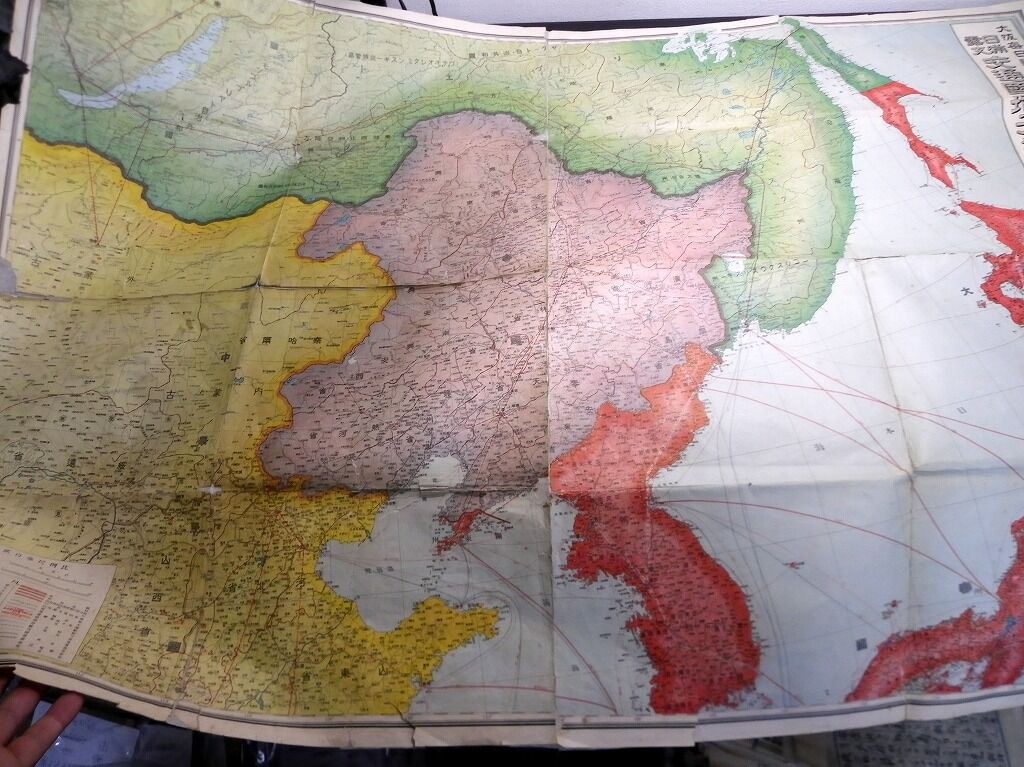 日満露支交通国境大地図 1/325万 大阪毎日新聞第18566号付録