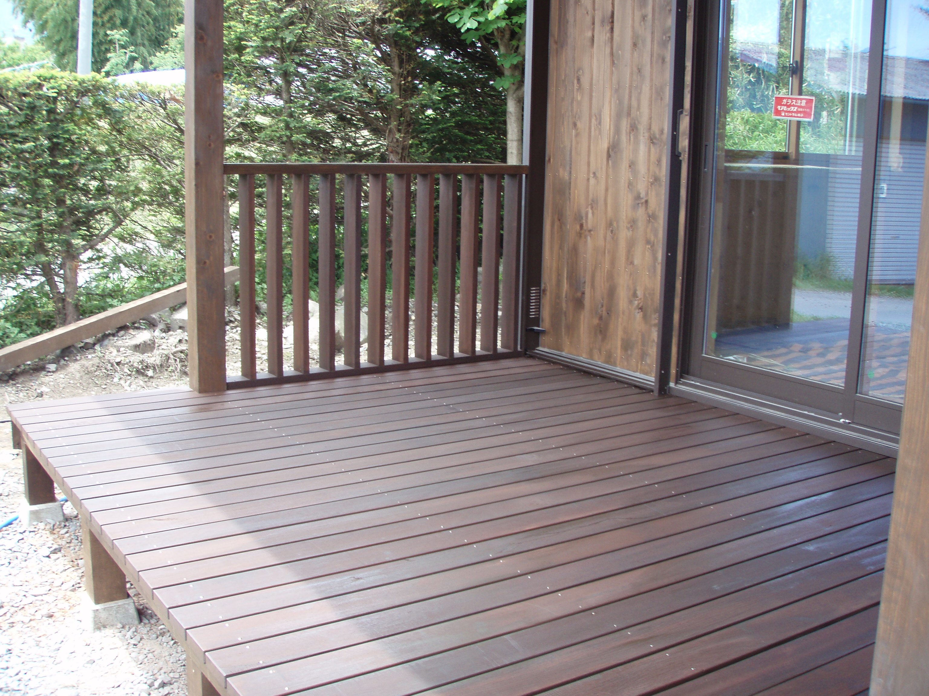 ウッドデッキ 材木屋がつくる木の家 縁側日記 長野県 北島屋