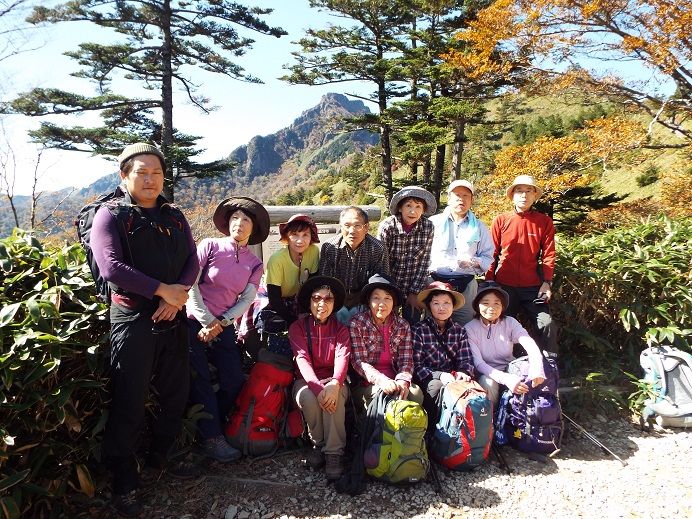 愛媛県石鎚山の紅葉 北浦自然観察会 愛媛県石鎚山の紅葉 北浦自然観察会
