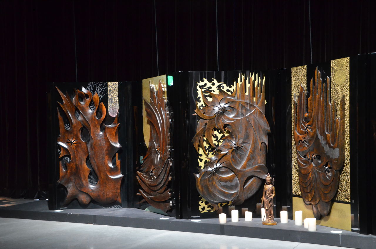 木彫　高橋貞夫　「鹿島槍ヶ岳」　日展会員 木彫家高橋貞夫さんの大型の木彫作品展が変化します。 : 長野県