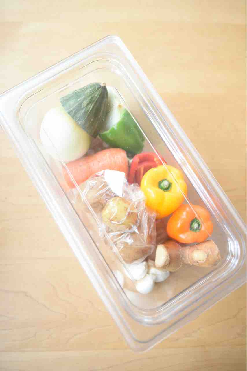 冷蔵庫の野菜室の収納 食生活日記
