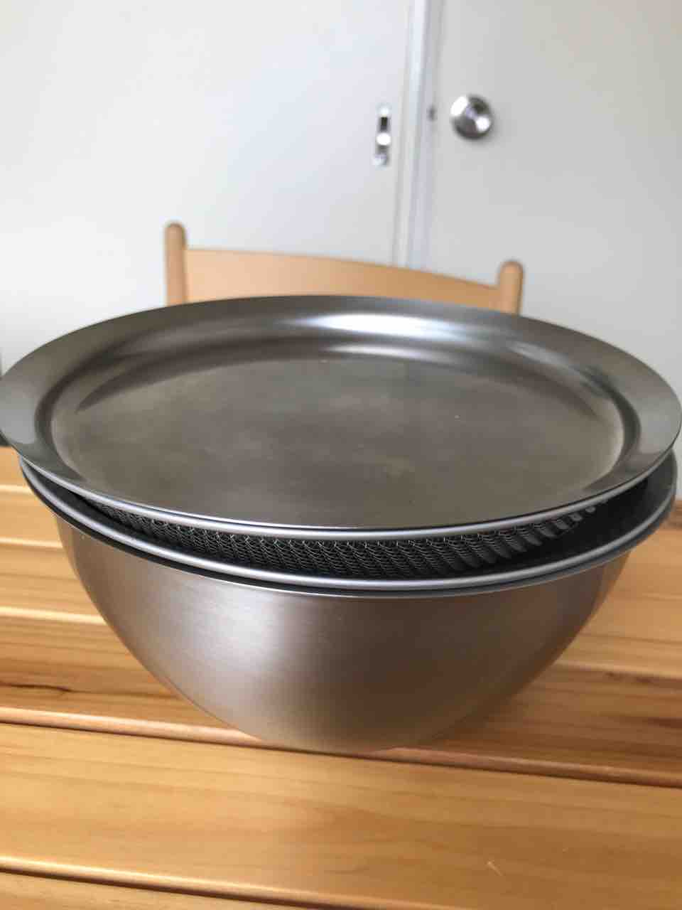 ラバーゼ 丸ざる&ボウル&ステンレスプレート 大中小の豪華9点セット