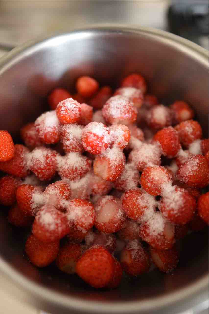 低糖質いちごコンポートのレシピ