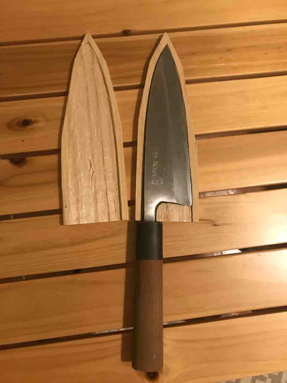 包丁の鞘を手作りする 食生活日記