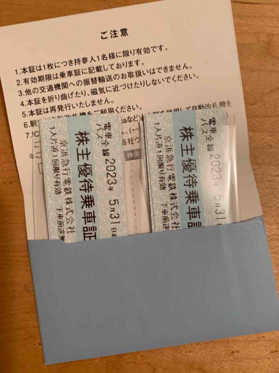 株主優待の電車全線乗り放題パス : 食生活日記 