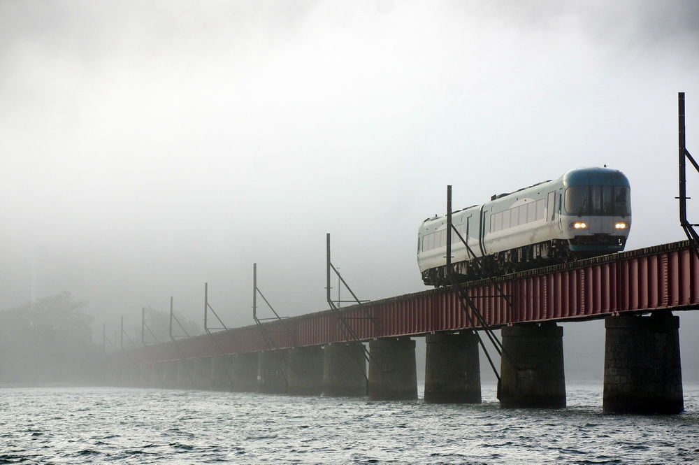 京丹後鉄道 由良川橋梁ktr8000形 鉄橋のある鉄道風景のblog
