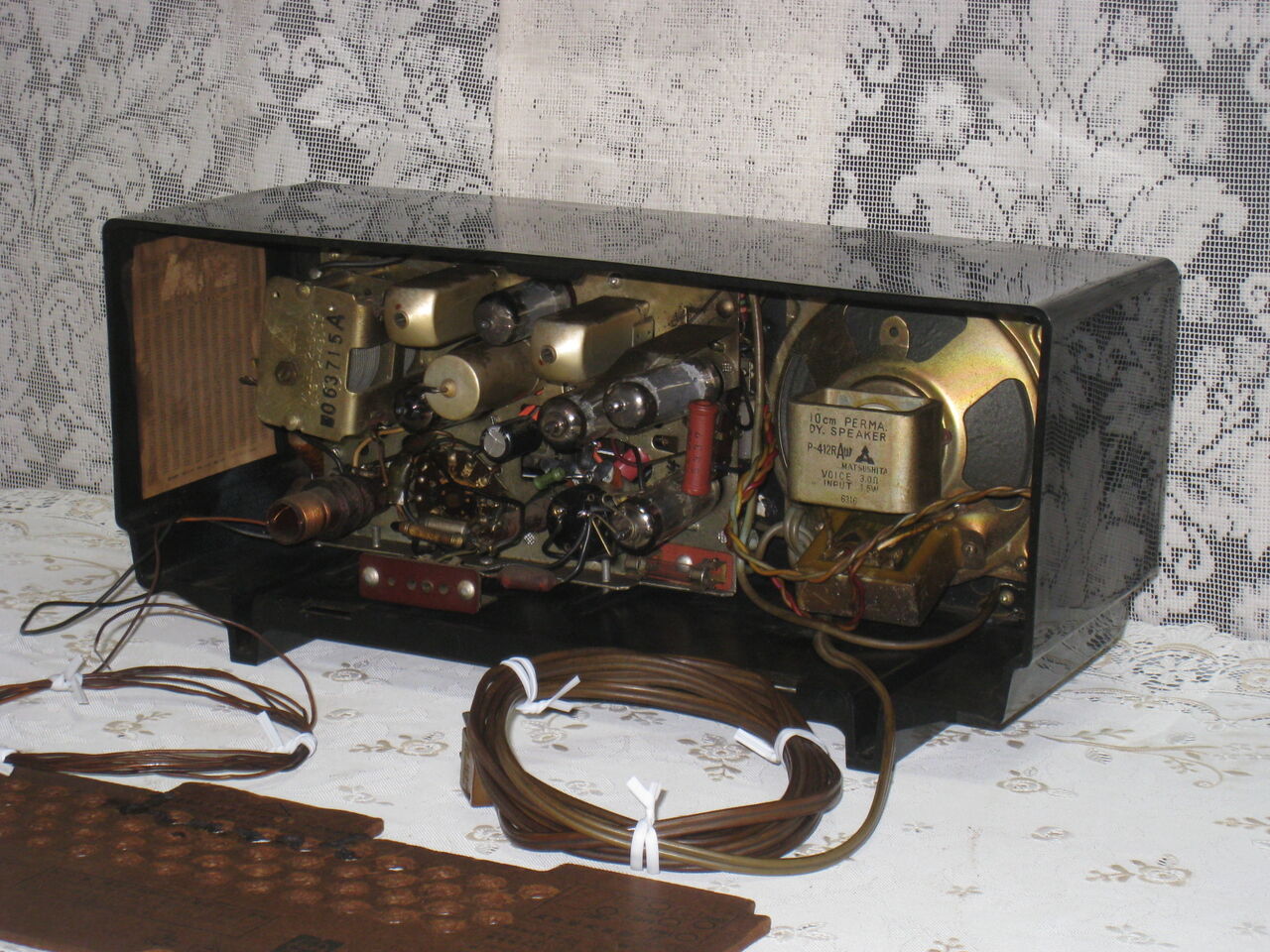 真空管ラジオ 初めてのラジオ修理 ナショナル GX-240 真空管ラジオ 音がでない