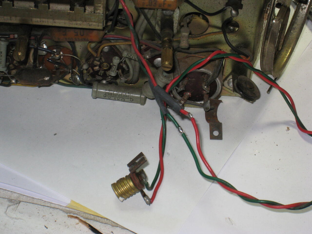 真空管ラジオ　4球ST管　完動品　　　　　　　　　　　　不良部品古い部品交換済み 真空管ラジオ 4球ST管 完動品 不良部品古い部品交換済み - メルカリ