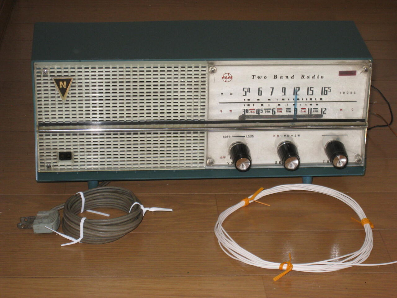 ナショナル2バンド真空管ラジオ、RE-290型（1963年昭和38年式