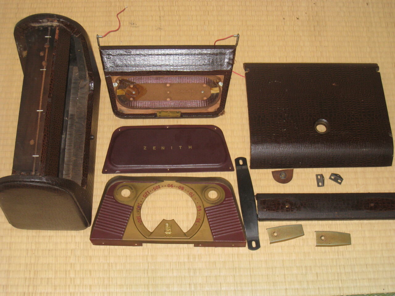 真空管ラジオ研究実験用、改造用 NS-200 パネルヒビ有り。 真空管ラジオ研究実験用、改造用 NS-200 パネルヒビ有り