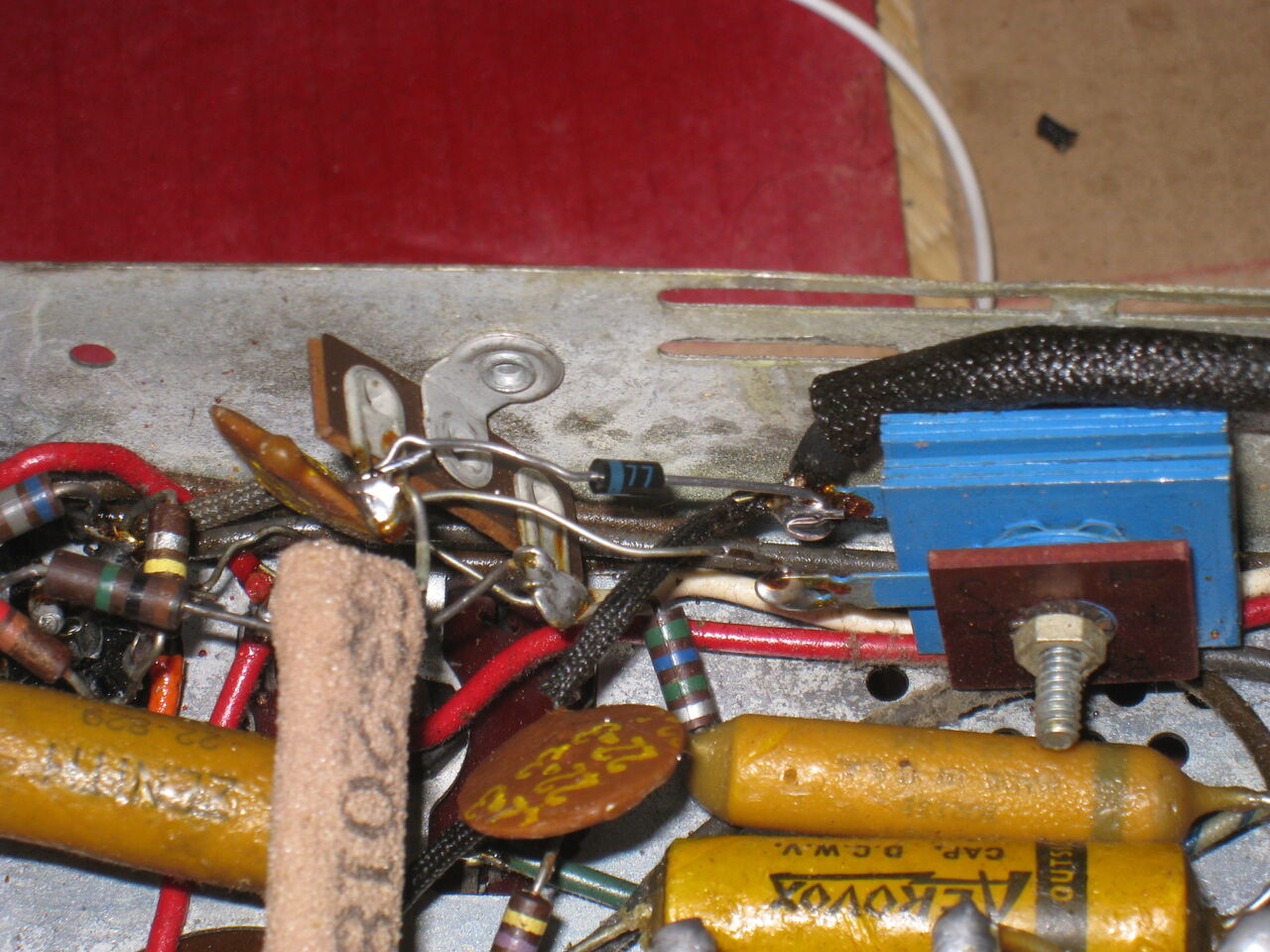 真空管ラジオ研究実験用、改造用 NS-200 パネルヒビ有り。 真空管ラジオ研究実験用、改造用 NS-200 パネルヒビ有り