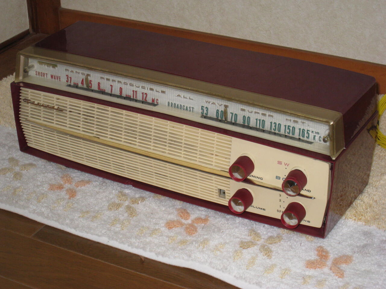 動作品 レトロレア古い真空管ラジオ ゼネラル GENERAL 5MA508