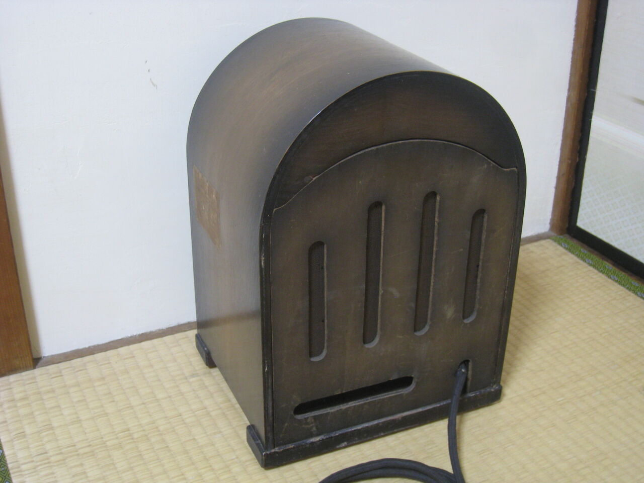 ナショナル並四ラジオR-145の修理・・・①スピーカー : 真空管ラジオ