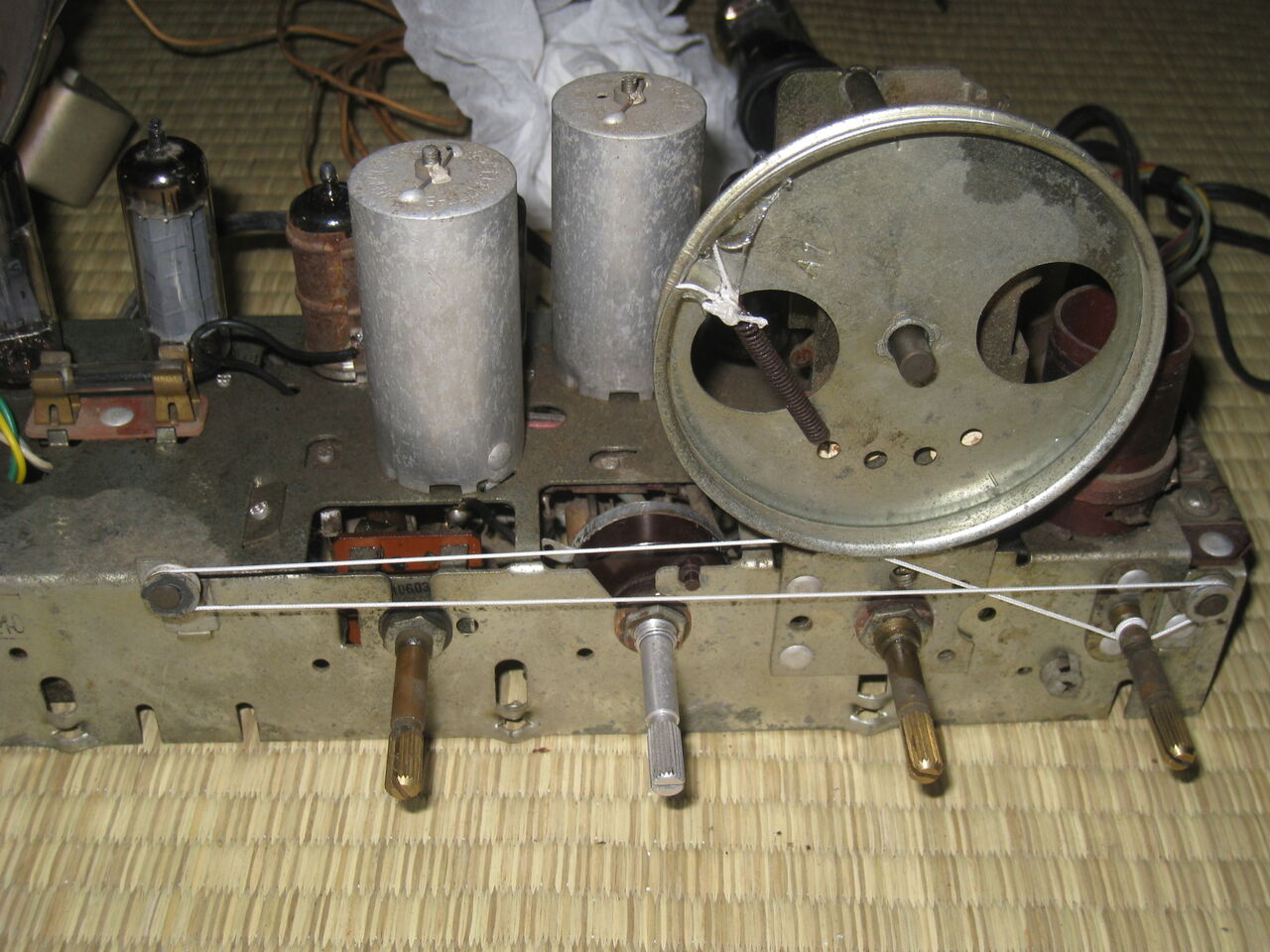 またナショナル真空管ラジオAM-390Gの修理 : 真空管ラジオ修理