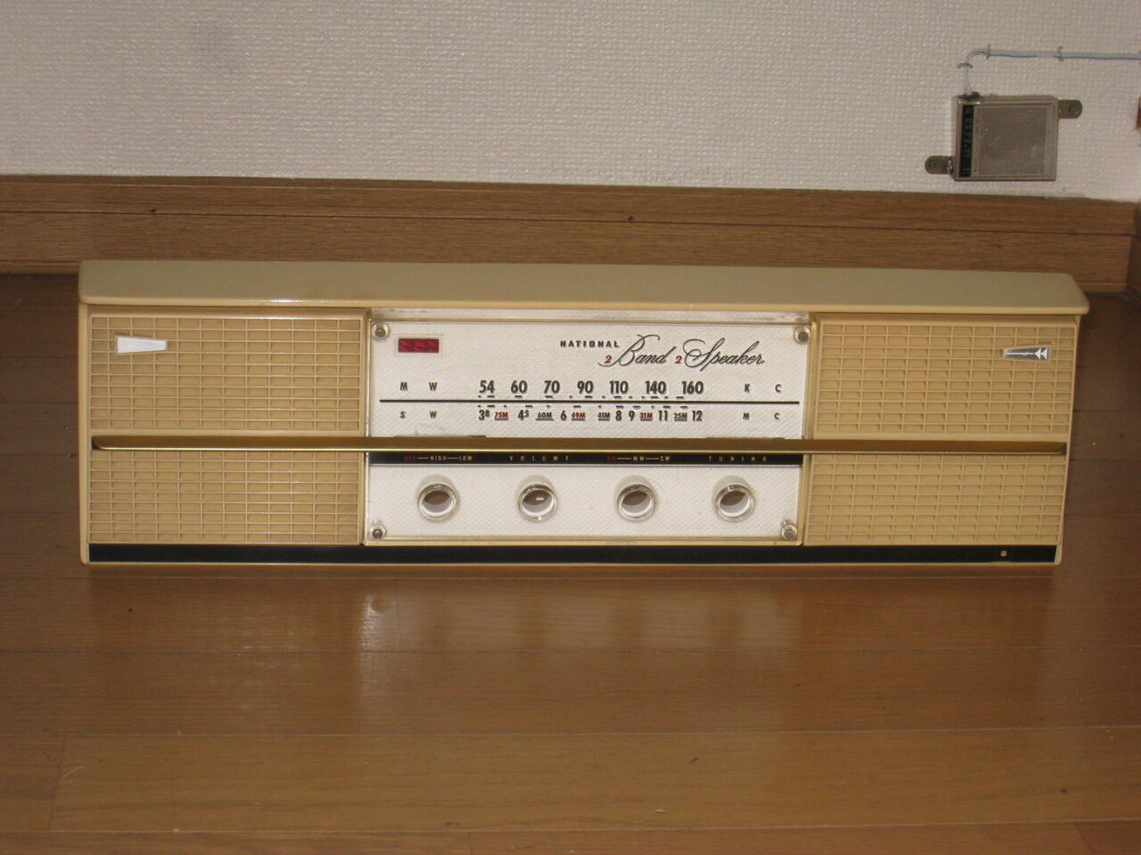 ナショナル GX-320 真空管ラジオ スマホ接続可デモ動画紹介整備済