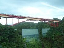 久慈普代 赤い鉄橋