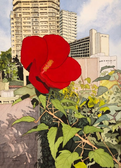 24-08「駅前の風景」北田礼子