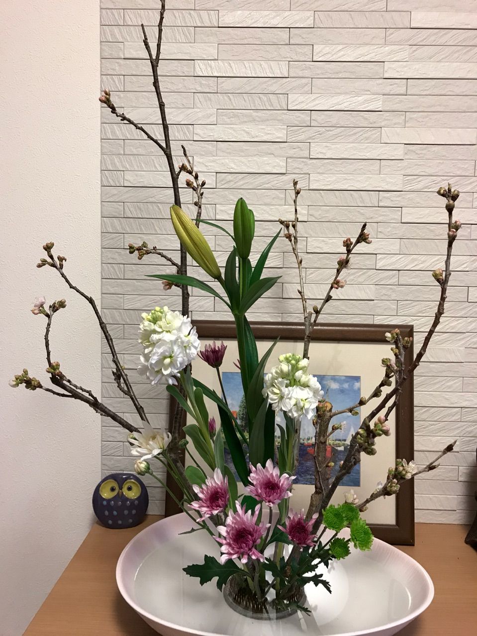 メジロ夫婦 春の生け花 きよひめの気ままにロザリアン メジロ夫婦 春の生け花 きよひめの気ままにロザリアン