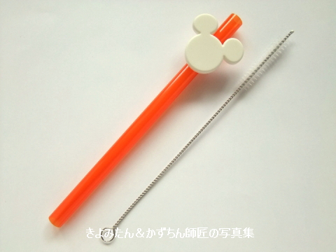 オリジナルケース付き ミッキー形のスーベニアストロー きよみたん かずちん師匠の写真集 ブログ
