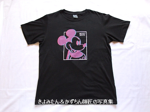 このデザインはもう在庫なし Gu 3dのミッキーのtシャツ きよみたん かずちん師匠の写真集 ブログ