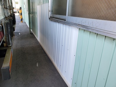 新潟県三条市の外壁板金塗装工事「遠藤組」遠藤板金工業有限会社 角波カラーGL