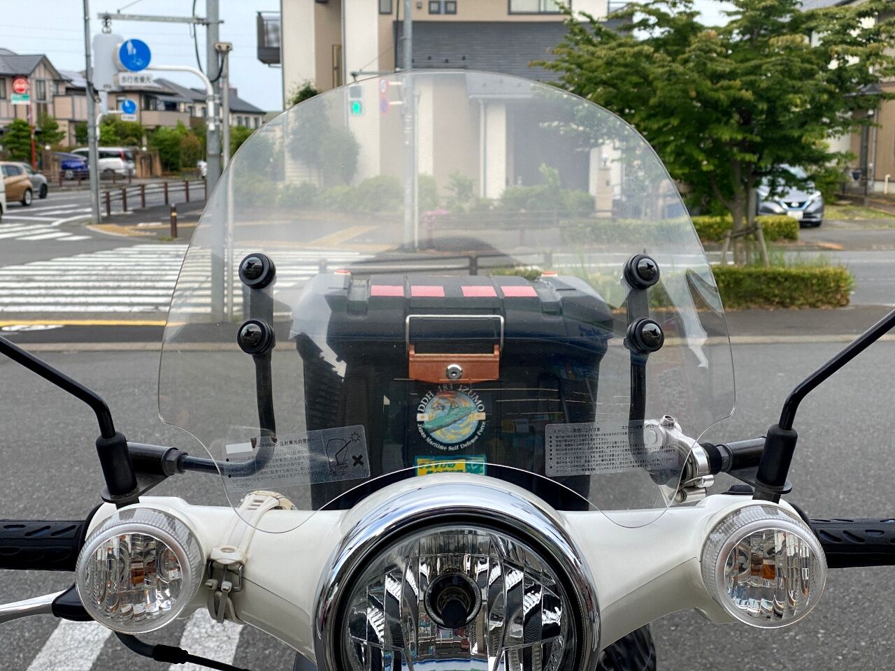 スーパーカブ110（JA07）～5年ぶりのショートバイザー交換