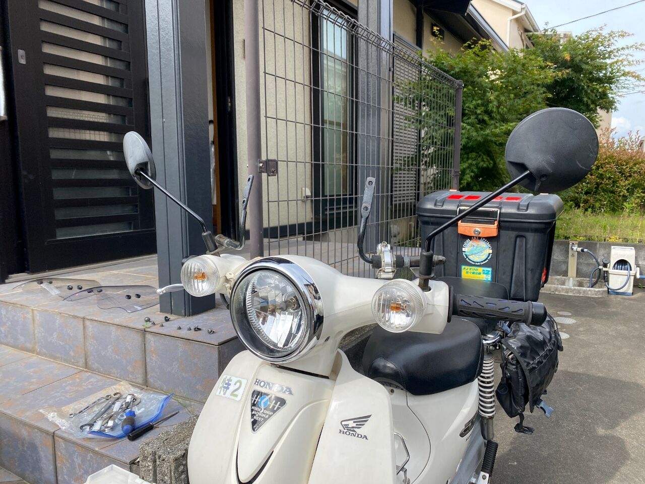 ⭐️スーパーカブ110 JA07 スポーティーバイザー OSK-ZX-KWV01 楽天市場】ホンダ スーパーカブ 110 JA07用 防風 アウト