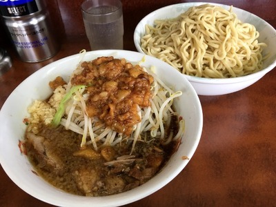 16/09/14め二郎小つけ麺(ニンニク、野菜、アブラ)03