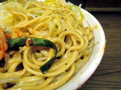 14/06/08 関二郎小+汁なし+粉チーズ+ニラキムチ3