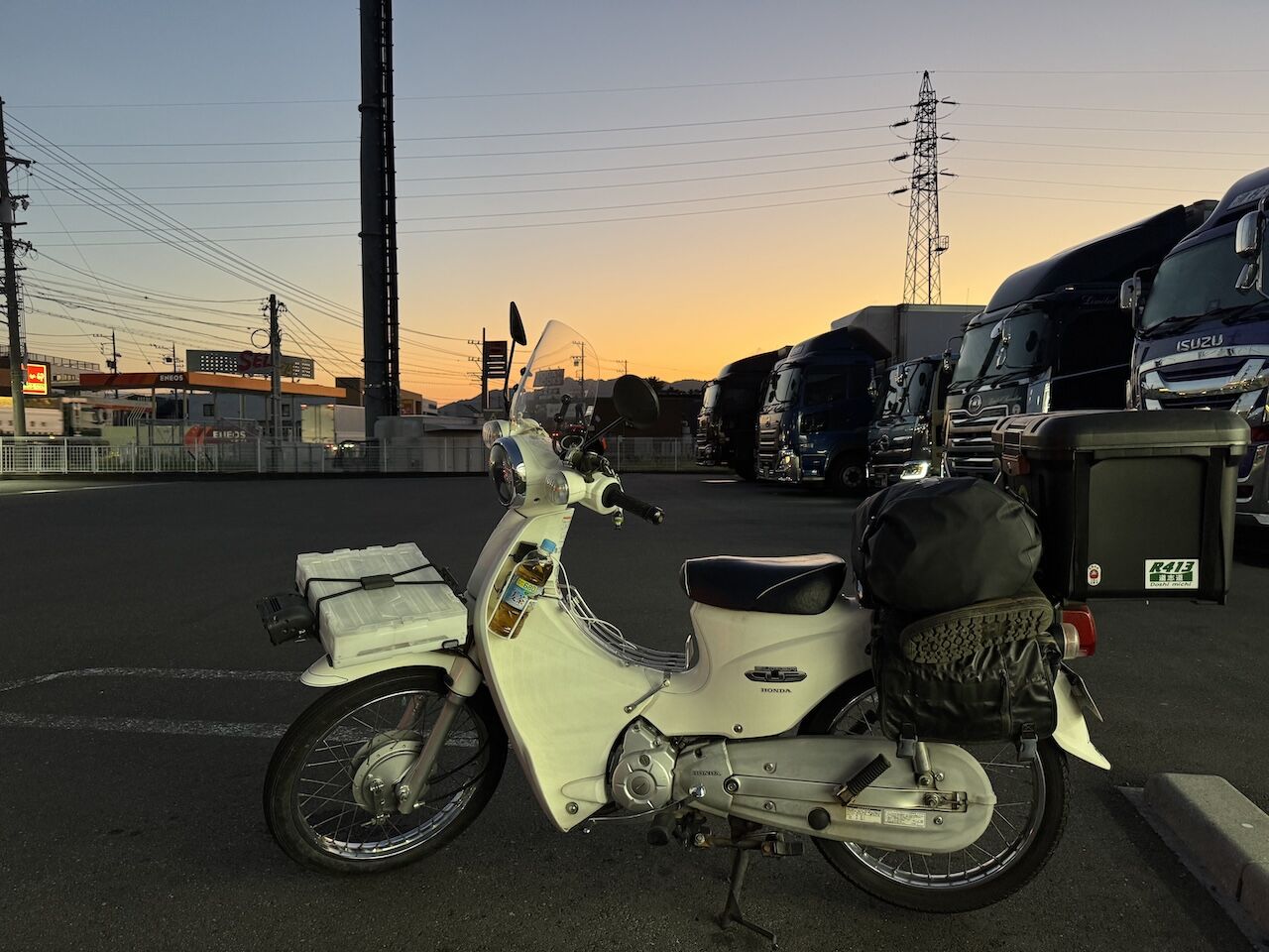 2月中まで　日光市　スーパーカブ110 ja07 ハンターカブを納車して辛抱たまらんのでスーパーカブ110（JA07）と