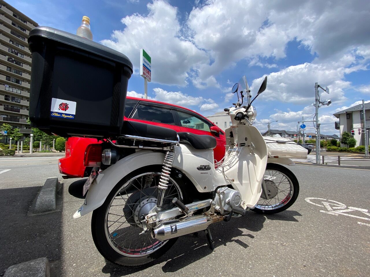 ⭐️スーパーカブ110 JA07 スポーティーバイザー OSK-ZX-KWV01 スーパーカブ110 JA07 スポーティーバイザー OSK-ZX-KWV01 車