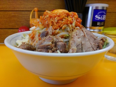 16/03/24ラーメンエース 納豆キムチ汁なし04