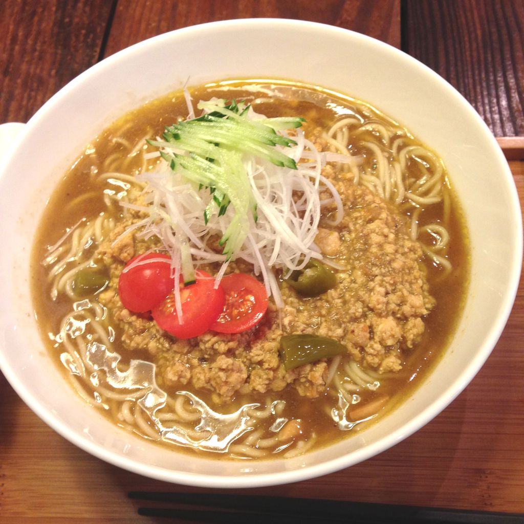 ラーメン仮面55（PAHAPAHA）＠薬院で、キーマカレーラーメンをいただきました！ 「ソースコ」や「がばいばぁ