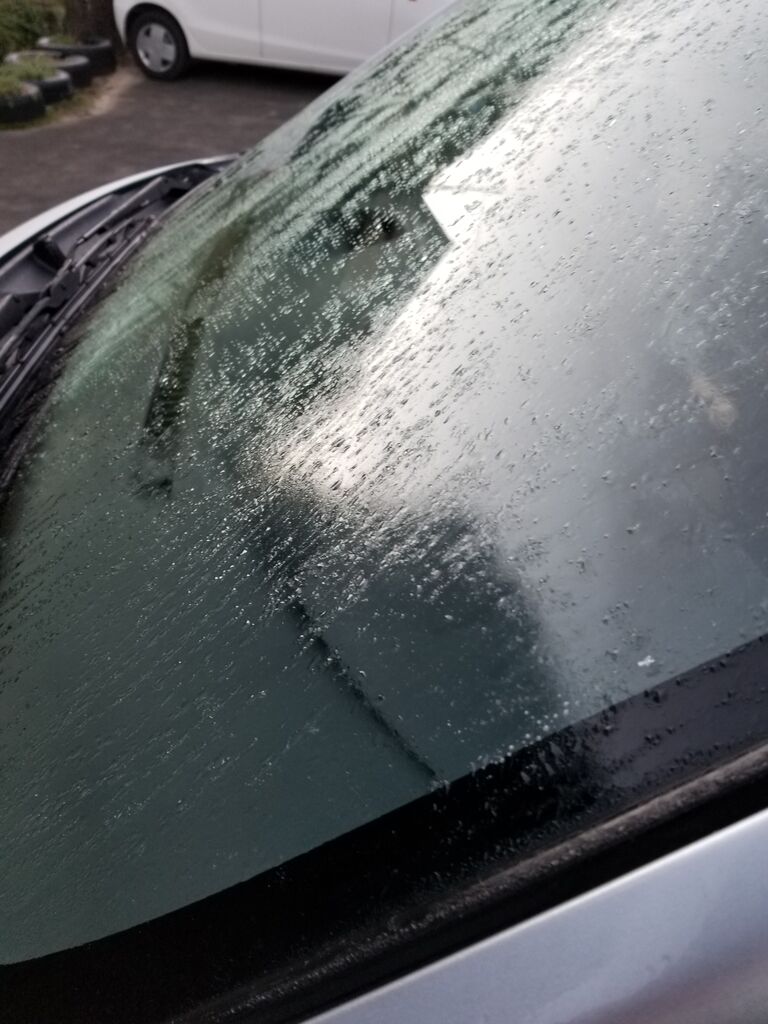11月5日 初霜が 車のガラスが凍結していました 熊野での田舎暮らし