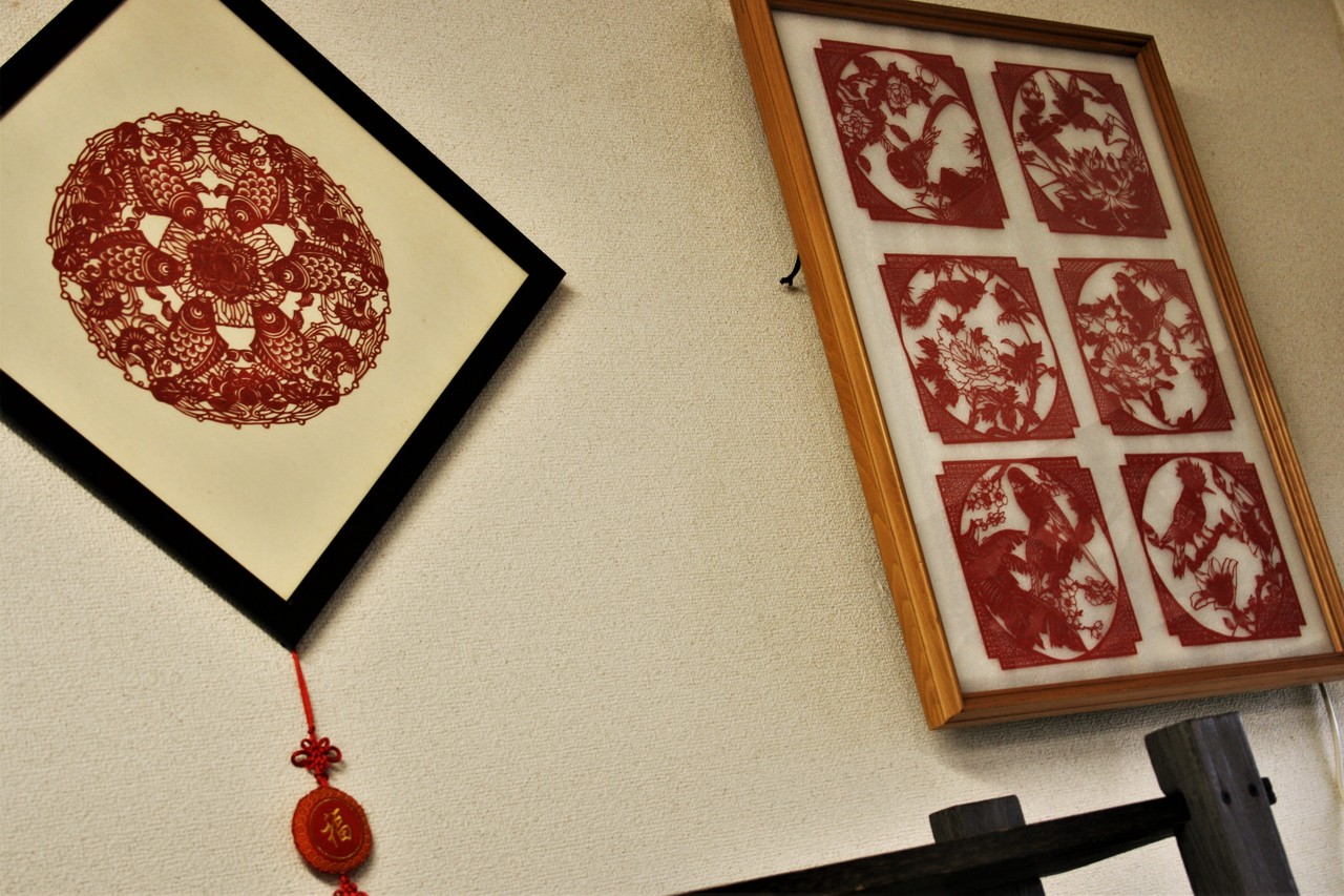 中国伝統工芸品、両面刺繍の山水画です。 中国伝統工芸品、両面刺繍の山水画です。