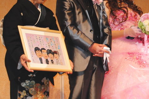 義妹の結婚式でした きずな工房 似顔絵レーターのひとりごと 義妹の結婚式でした きずな工房 似顔絵レーターのひとりごと