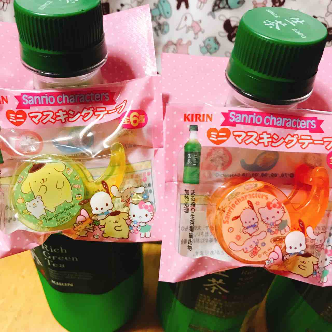 Kirin生茶500mlオマケ サンリオミニマスキングテープ まりねらぶろぐ Kirin生茶500mlオマケ サンリオミニマスキングテープ まりねらぶろぐ