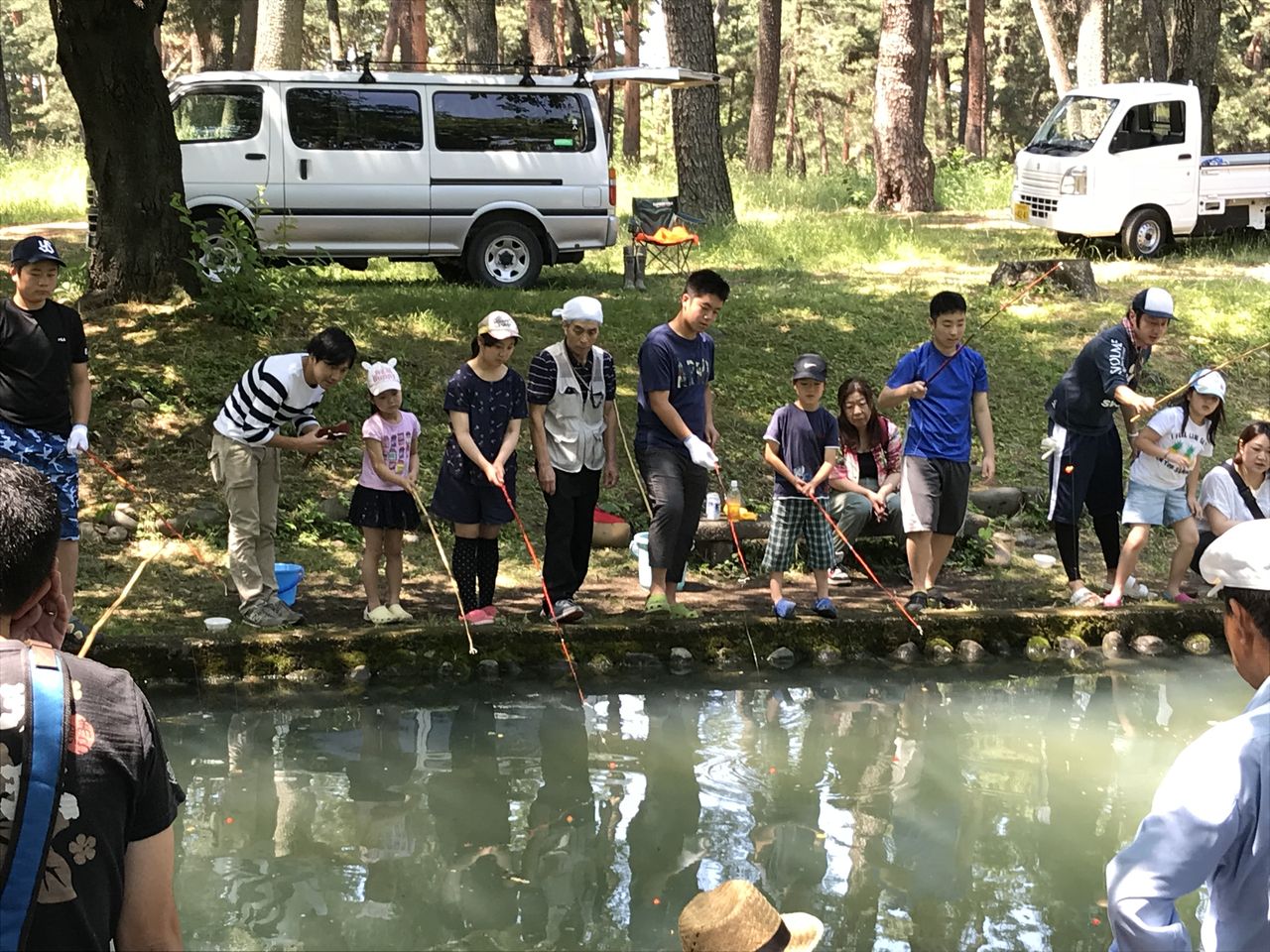 敷島公園にてマス釣り大会 群馬県前橋市の手作りの店 プリモピアットです 敷島公園にてマス釣り大会 群馬県前橋市の手作りの店 プリモピアットです
