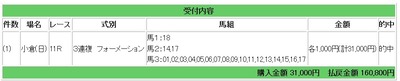 競馬日小倉1111