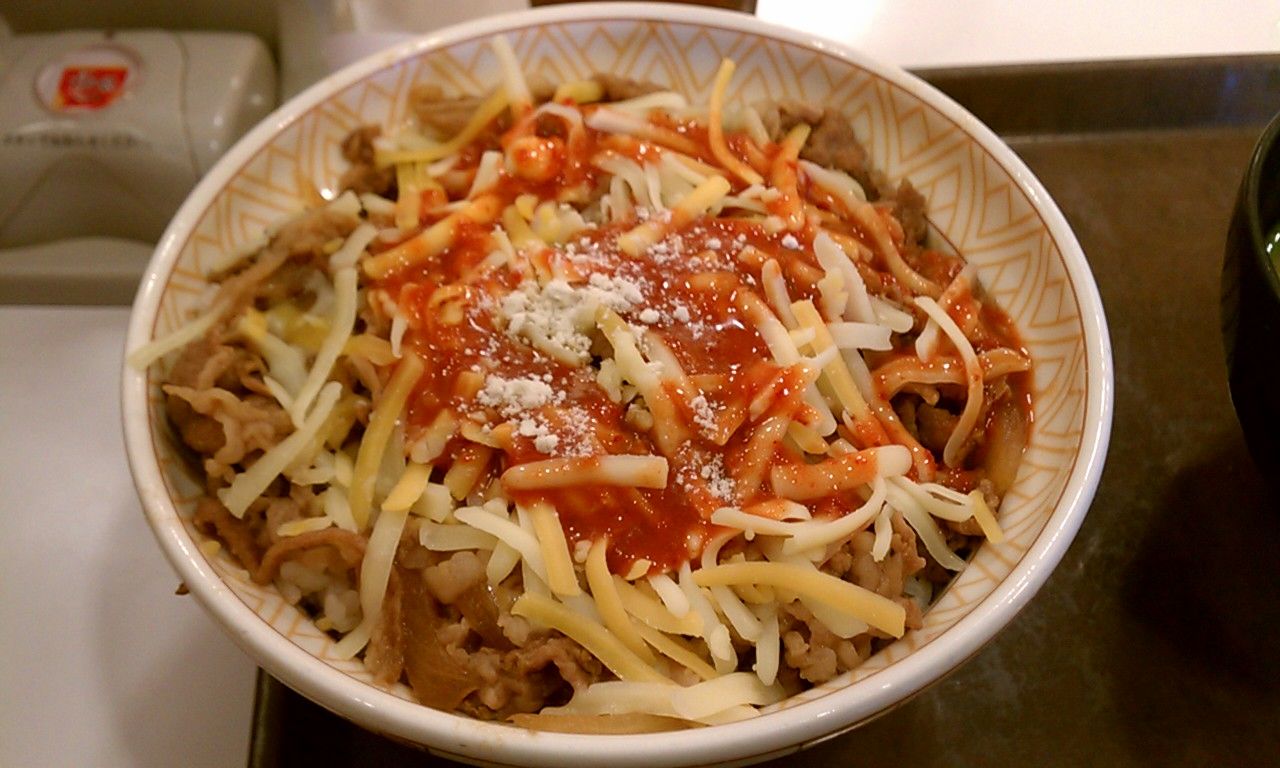 の 丼 三種 チーズ 牛