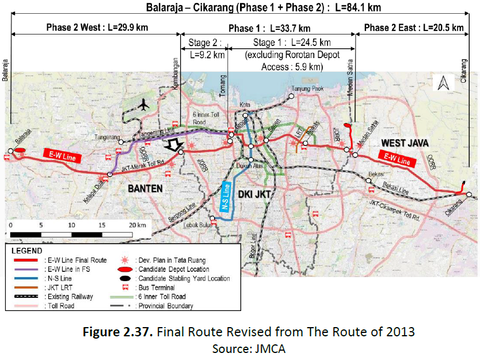 東西線計画区間運輸省資料より
