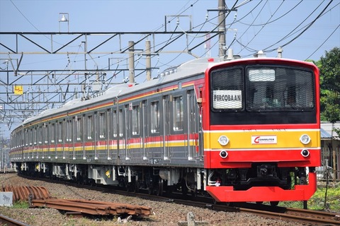 武蔵野線第一陣205系M3編成運輸省試運転(5月31日) : JABODETABEK 