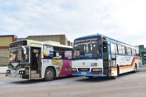 中古車最後の楽園 タイ ラオス友好橋を行く京都市バス Jabodetabek Commuters News