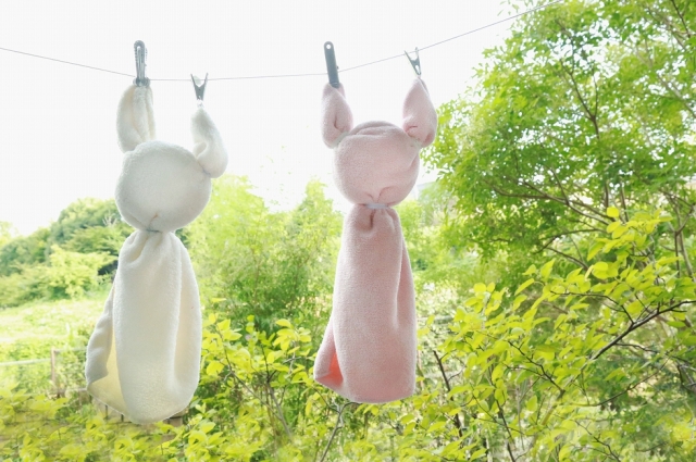 縫いぐるみ? お口も拭けちゃう簡単お耳タオル