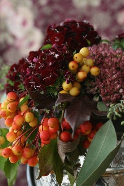 レトロヴィンテージ風に楽しむ♪ 秋の花