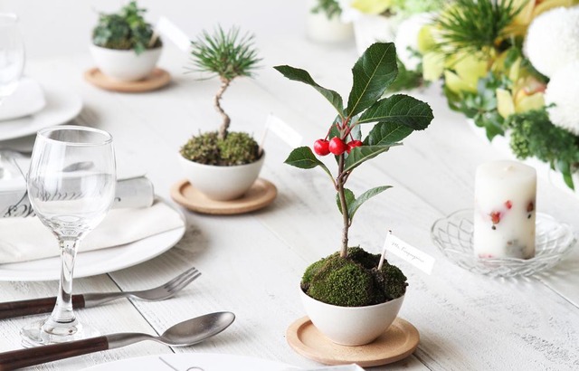結婚式 席次表 盆栽 花嫁DIY 作り方