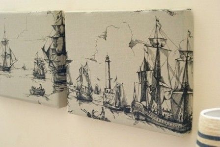 段ボールのふたでリーズナブルなファブリックパネル