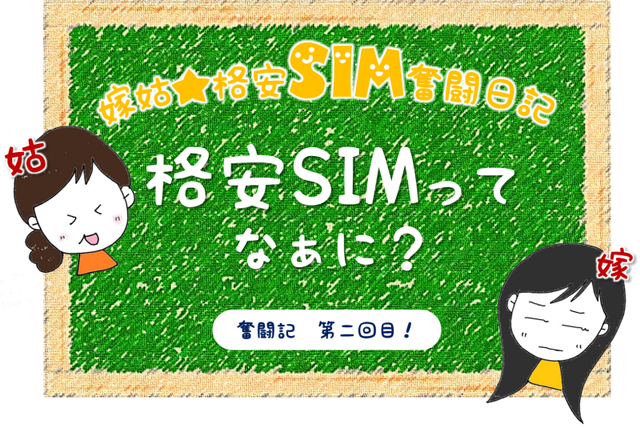 70代姑が格安SIMに乗り換え！?　嫁姑★格安SIM奮闘日記② 格安SIMってなぁに？