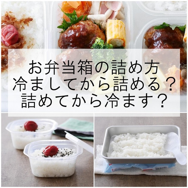 お弁当箱の詰め方　冷ましてから詰める？  詰めてから冷ます？